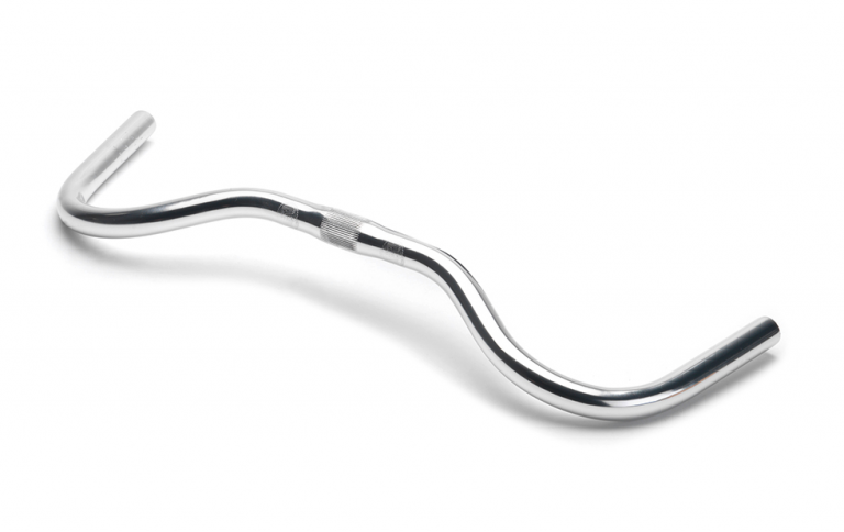 GUIDON CINTRE MOUSTACHE en acier chromé vélo vintage France handlebar bicycle EUR 10,00 - FR